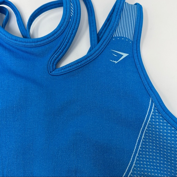 Gymshark Blue Ultra Seamless Sports Bra Medium. - Picture 2 of 6